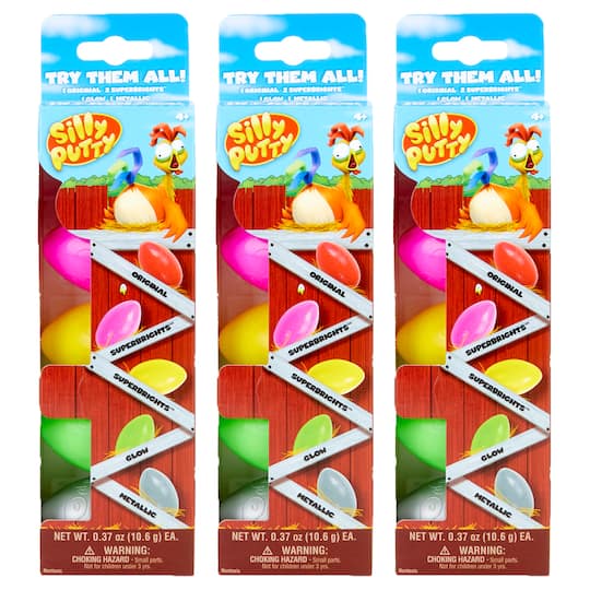 Crayola&#xAE; Silly Putty&#xAE; Eggs Party Pack, 3 Packs of 5